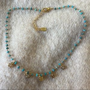 Genuine turquoise choker necklace by Rachel Reinhardt